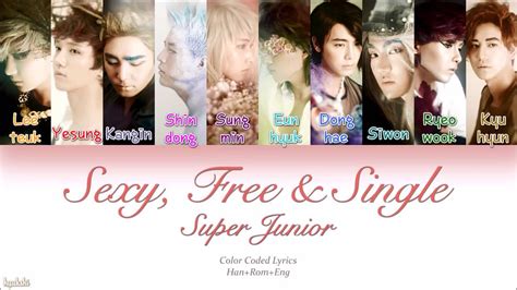 Super Junior Sexy Free Single Color Coded Lyrics Han