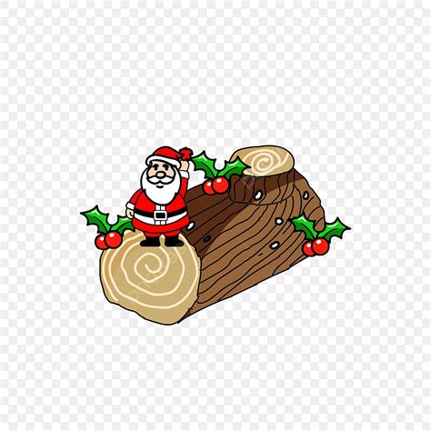 Yule Log Png Graphic Christmas Log Yule Log Cake Png And Vector With