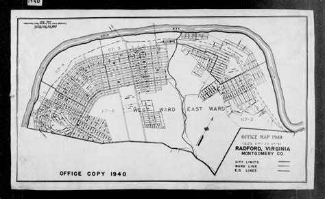 1940 Census Enumeration District Maps Virginia Montgomery County