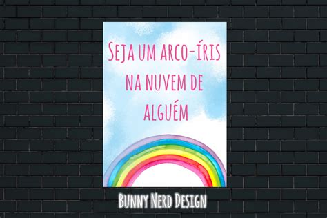 Quadro Decorativo 15x21 Seja um Arco íris Frases Elo7