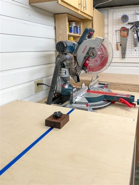 7 Diy Miter Saw Table Plans For Your Workshop The Handymans Daughter