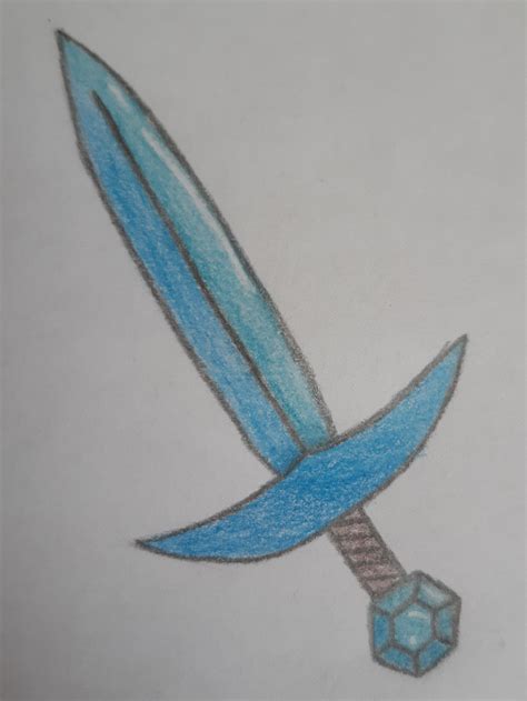 Diamond sword drawing. What's next? : r/Minecraft