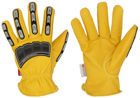 BDG XL 10 ANSI Impact Level 2 Leather Gloves 20LN80 20 9 10695