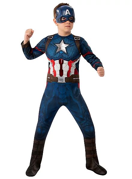 Avengers Endgame Costume Captain America Pour Enfants