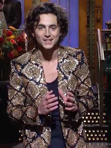 SNL Season 49 Timothée Chalamet Blazer | Celine Homme Fall 2023 Blazer