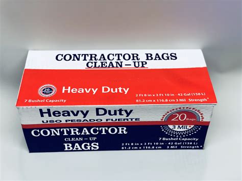 Black Heavy Contractor Bags | Plastic Express Inc.