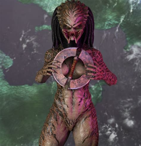 Rule 34 3d 3d Artwork Alien Alien Girl Female Female Only Female Yautja No Humans Nude