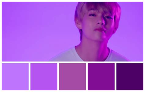 bts album color palette