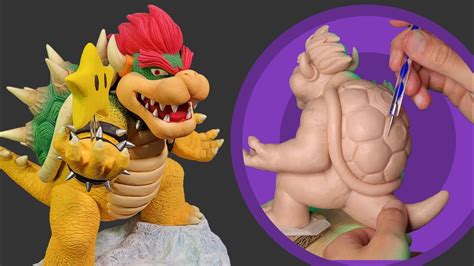 Sculpting Bowser With Polymer Clay Super Mario Bros Youtube