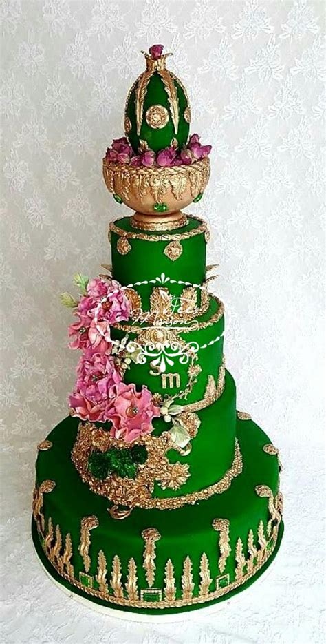 A Henné Ceremony Cake Decorated Cake By Fées Maison Cakesdecor