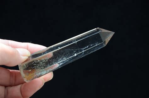 Natural Tibet High Altitude Clear Rutilated Crystal Phantom Quartz