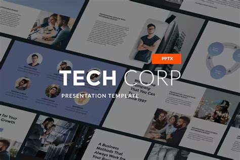 Tech Corp – Modern PPT Template – Slidehack.com