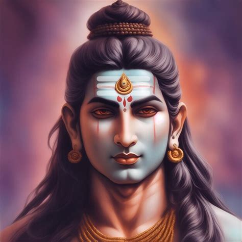 Premium Photo Hindu God Lord Shiva Portrait