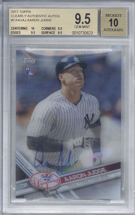 Lot Detail Aaron Judge Signed 2017 Topps Clearly Authentic Autographs