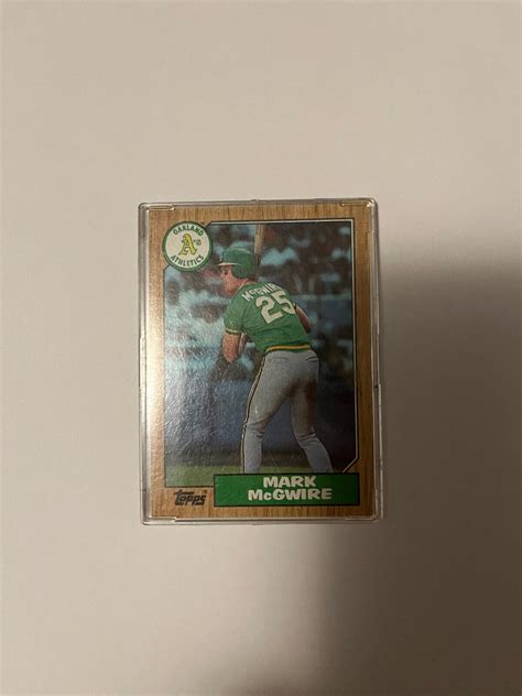 1987 TOPPS MARK MCGWIRE ROOKIE OAKLAND As 366 GEM MINT EBay