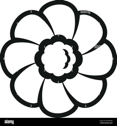 Flower Biscuit Icon Simple Illustration Of Flower Biscuit Vector Icon