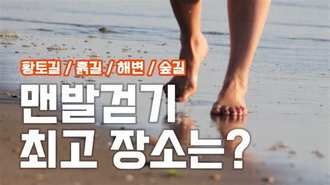 맨발걷기 최고의 장소 모두 걸어봤습니다 Youtube