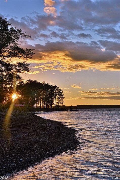 Winter Sunset On Lake Murray South Carolina Photograph By Lisa Wooten