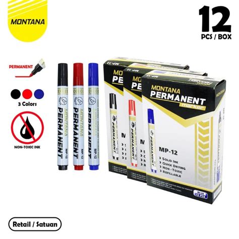 Jual Pcs Spidol Permanent Spidol Besar Montana Permanent Marker