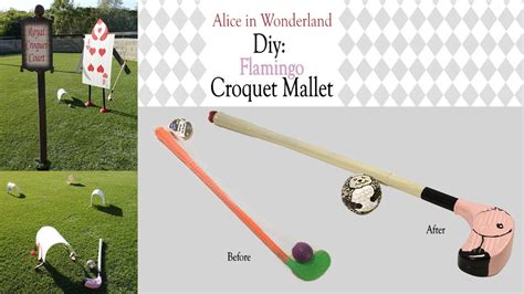 Alice In Wonderland Diy Flamingo Croquet Mallet Youtube