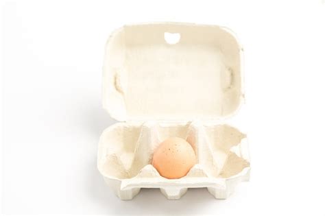 Premium Photo Carton With One Egg