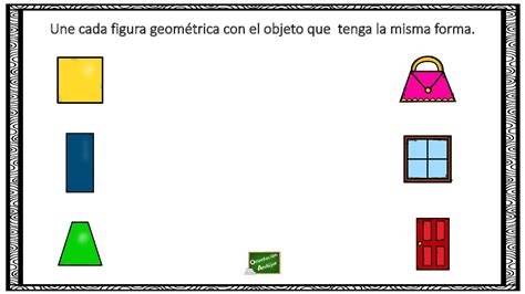 matemáticas Reconocimiento figuras geométricas y objetos