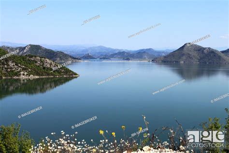 Lake Scutari National Park, road and bridge between Virpazar and ...