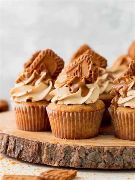 The Ultimate Biscoff Cookie Butter Cupcakes Stephanie S Sweet Treats