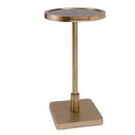 PTMD Collection PTMD Side Table Salden 25x25x46 Cm Aluminium Gold