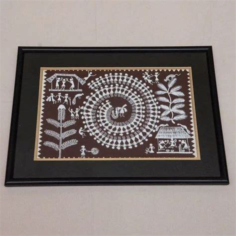 Matte Wooden Warli Painting Frames, Size: 12"x12" at Rs 1500 in Pune