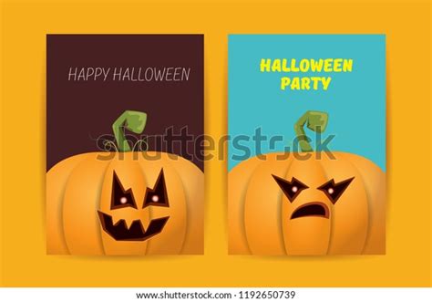 Halloween Vertical Posters Set Halloween Scary Stock Vector Royalty Free 1192650739 Shutterstock