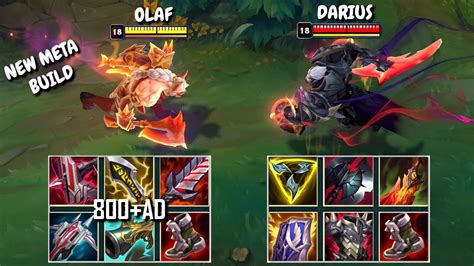 Full Crit Olaf Vs Ad Tank Darius Fights Olaf Darius Montage Youtube