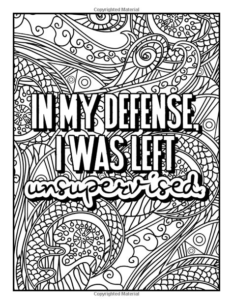 A Snarky Adult Colouring Book My Lack Of Inner Peace Is Stressing Me