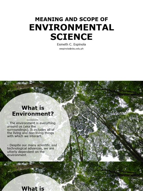 Lecture 1 Intro To Envi Sci Pdf Ecosystem Natural Environment