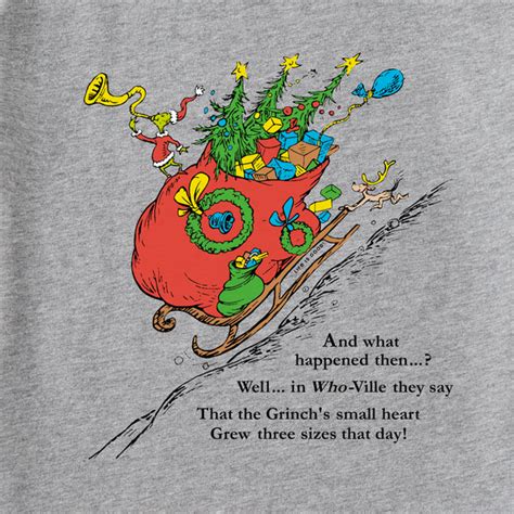 Tees Kids Storybook Grew 3 Sizes Grinch & Max Sled Crusher Tee | Life ...