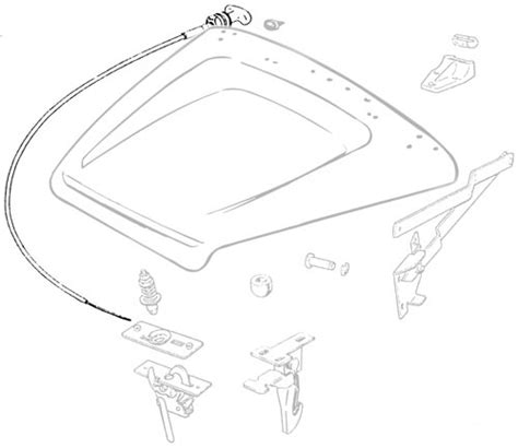 Bonnet Release Cable 7ft Defender Plc843 Rovers North Land Rover