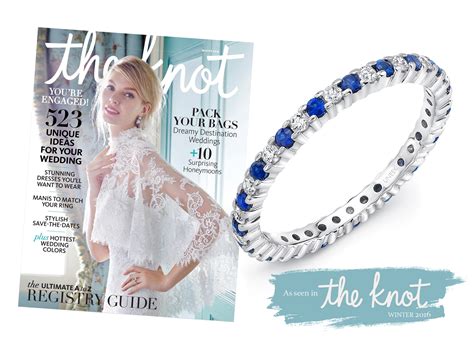 Uneek Sapphire And Diamond Eternity Band Featured In The Winter 2016