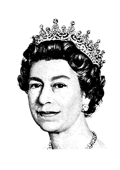 Coloring Page Queen Elizabeth Ii Img 29435