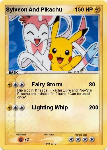 Pokémon Sylveon And Pikachu Fairy Storm My Pokemon Card