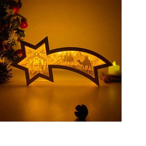 Nativity Shadow Box Svg Nativity Star Svg Star Paper Lante Inspire