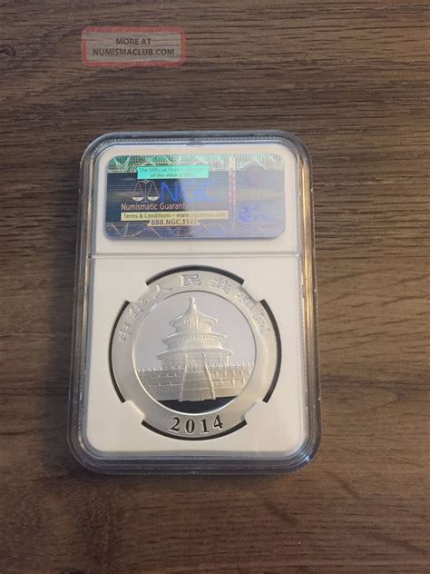 Oz China Silver Panda Ngc Ms Early Release Yuan