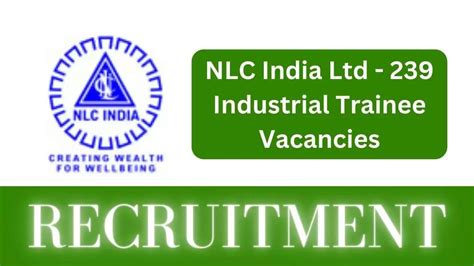 Last Date Extended Apply Online For Posts In Nlc India Ltd