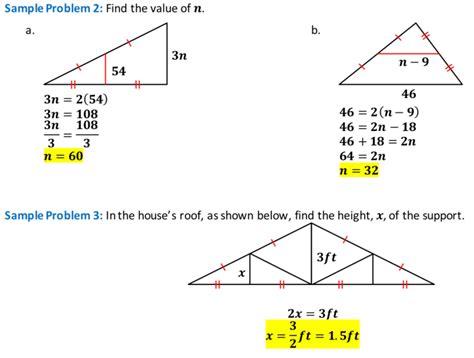 6 Triangle Midsegment Theorem Worksheets Library