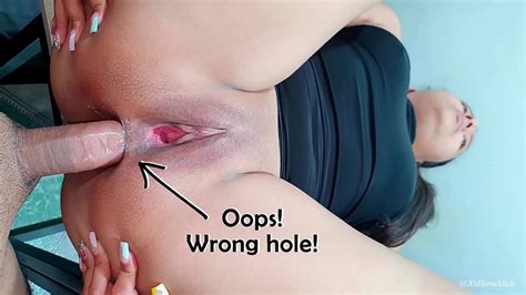 Oops Wrong Hole Sorry I Fucked Her Ass Mercilessly Ejaculated