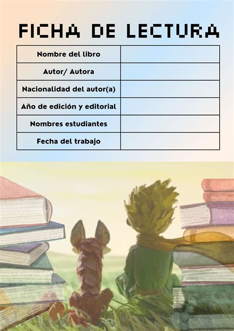 Ficha De Lectura El Principito Xppp