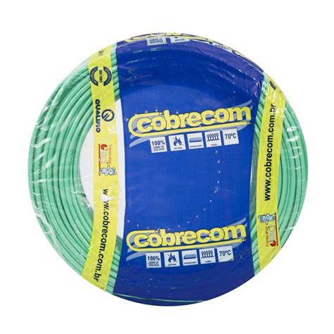 Cabo Flexível Antichamas 750V 1 5mm² Verde 100m Cobrecom Leroy Merlin