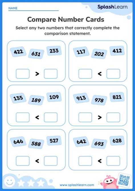 Making Comparison Statements Within 1000