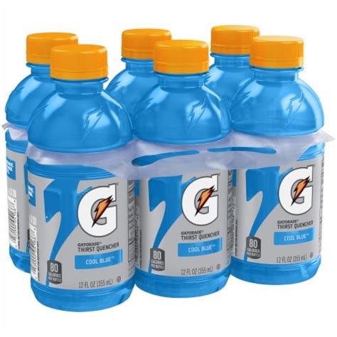 Gatorade® Thirst Quencher Cool Blue Sports Drink Bottle 6 Ct 12 Fl