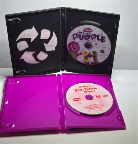 BARNEY DVD LOT of (2) Perfectly Purple and Red Yellow Blue $16.71 ...