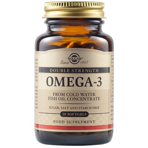 Omega 3 Dublu Concentrat 30 Capsule Solgar Dr Max Farmacie